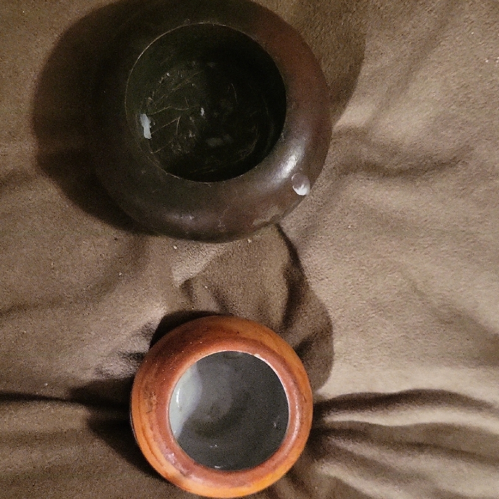 Ceramic Candle Holders  with Leaf Design